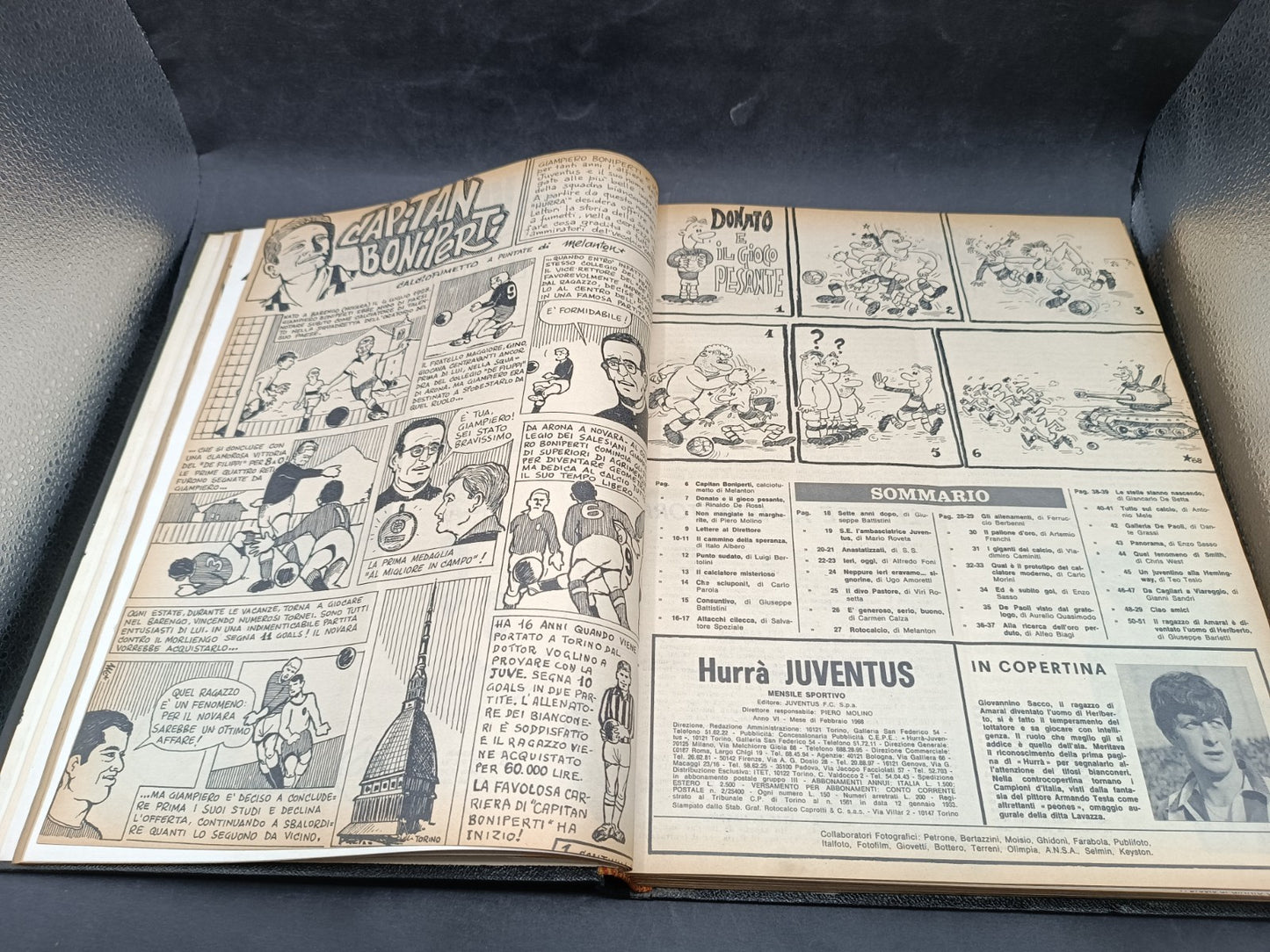 Annata rilegata rivista Hurra Juventus anno 1968