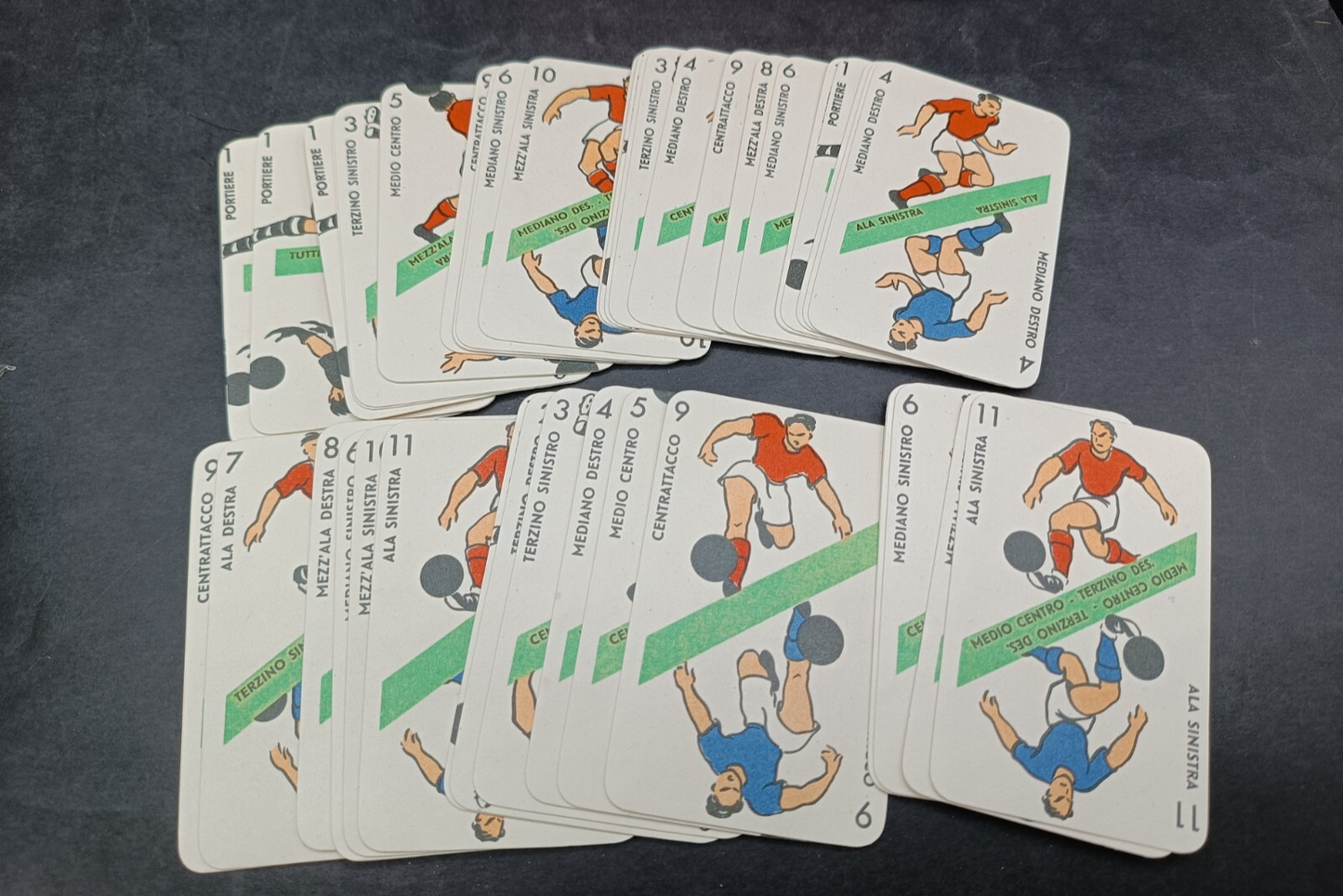 Mazzo carte da gioco Creazione Bertino Football confezione verde
