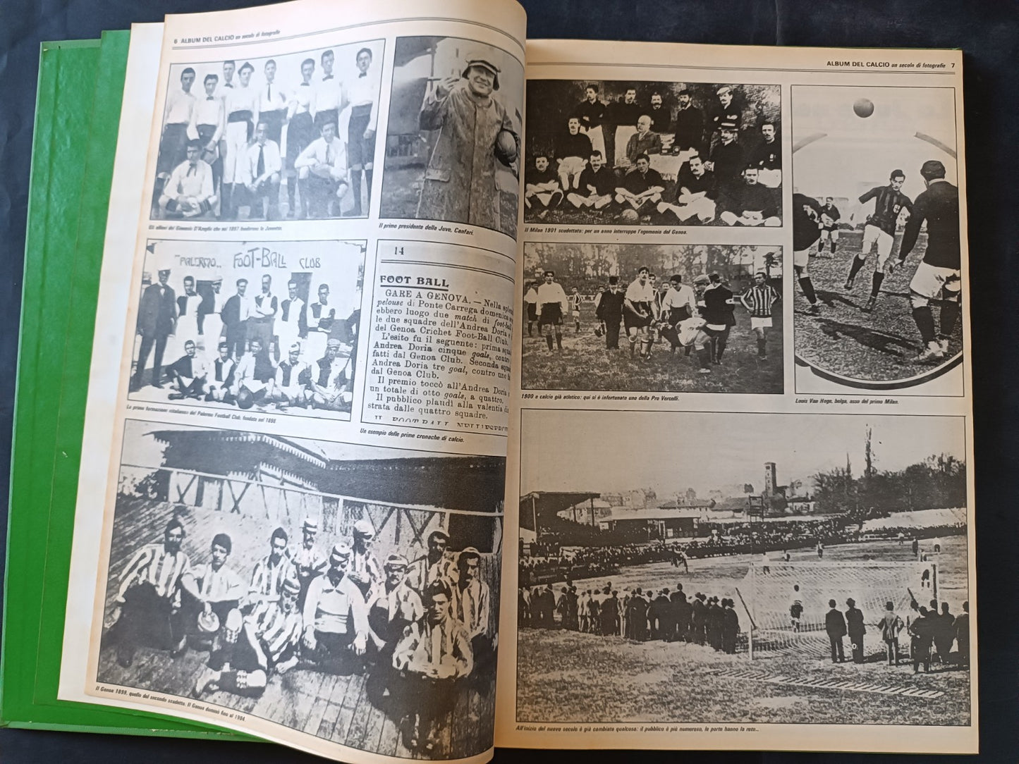Album del calcio Un secolo di fotografie