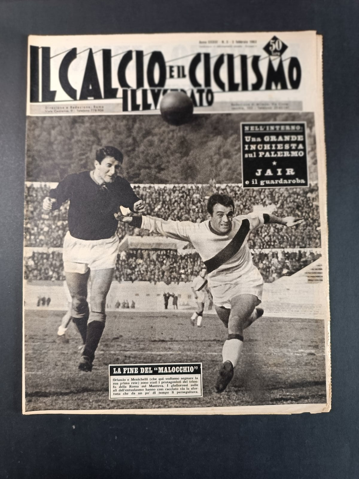 Rivista IL CALCIO e il CICLISMO ILLUSTRATO n 5 anno 1963 Inter