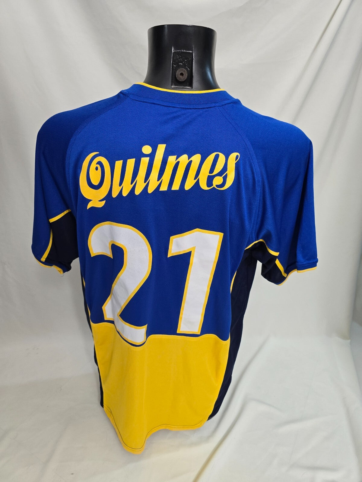 maglia Nike HOME BOCA JUNIORS 2001/2002 nr 21 Gimenez tg L autografata