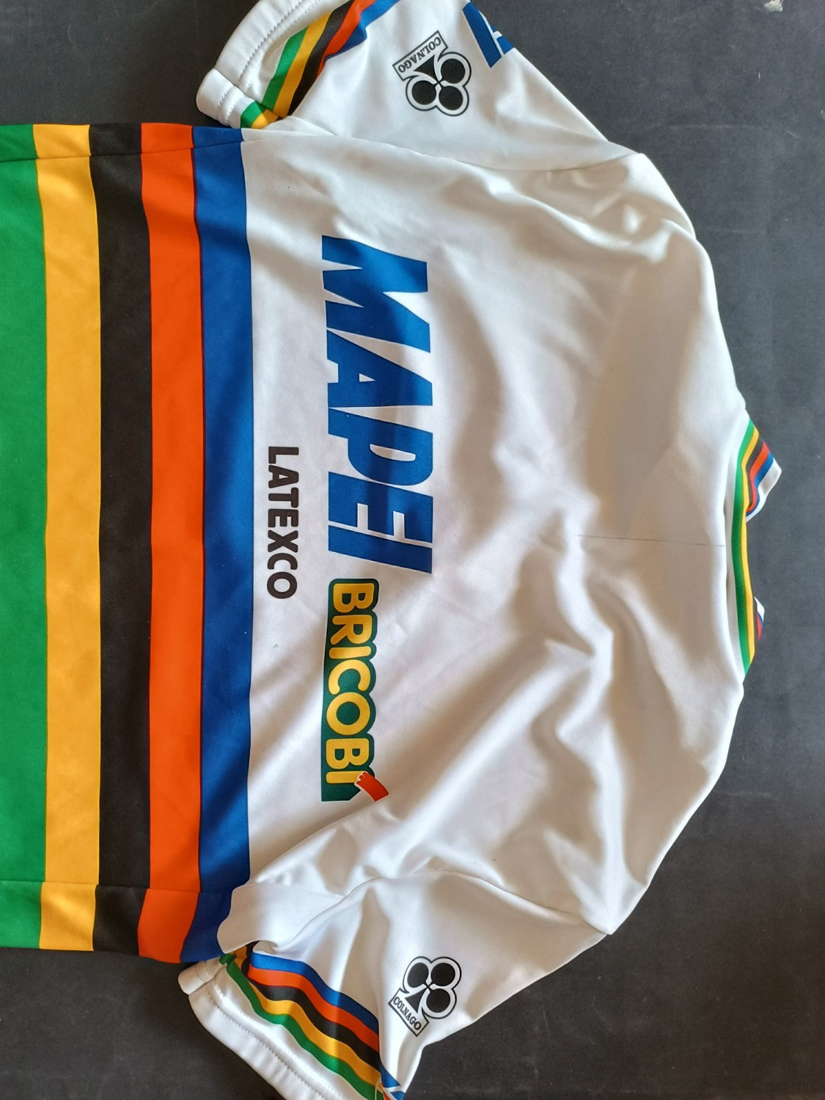 Maglietta ciclismo Mapei autografata Bettini - Oscar Gomez - Camenzino