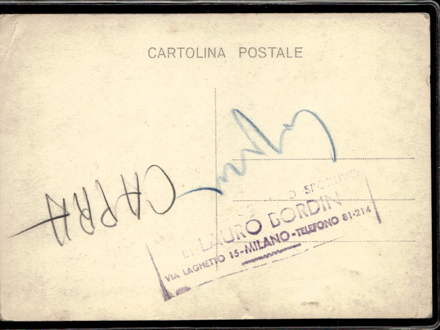 cartolina postcard calcio Capra