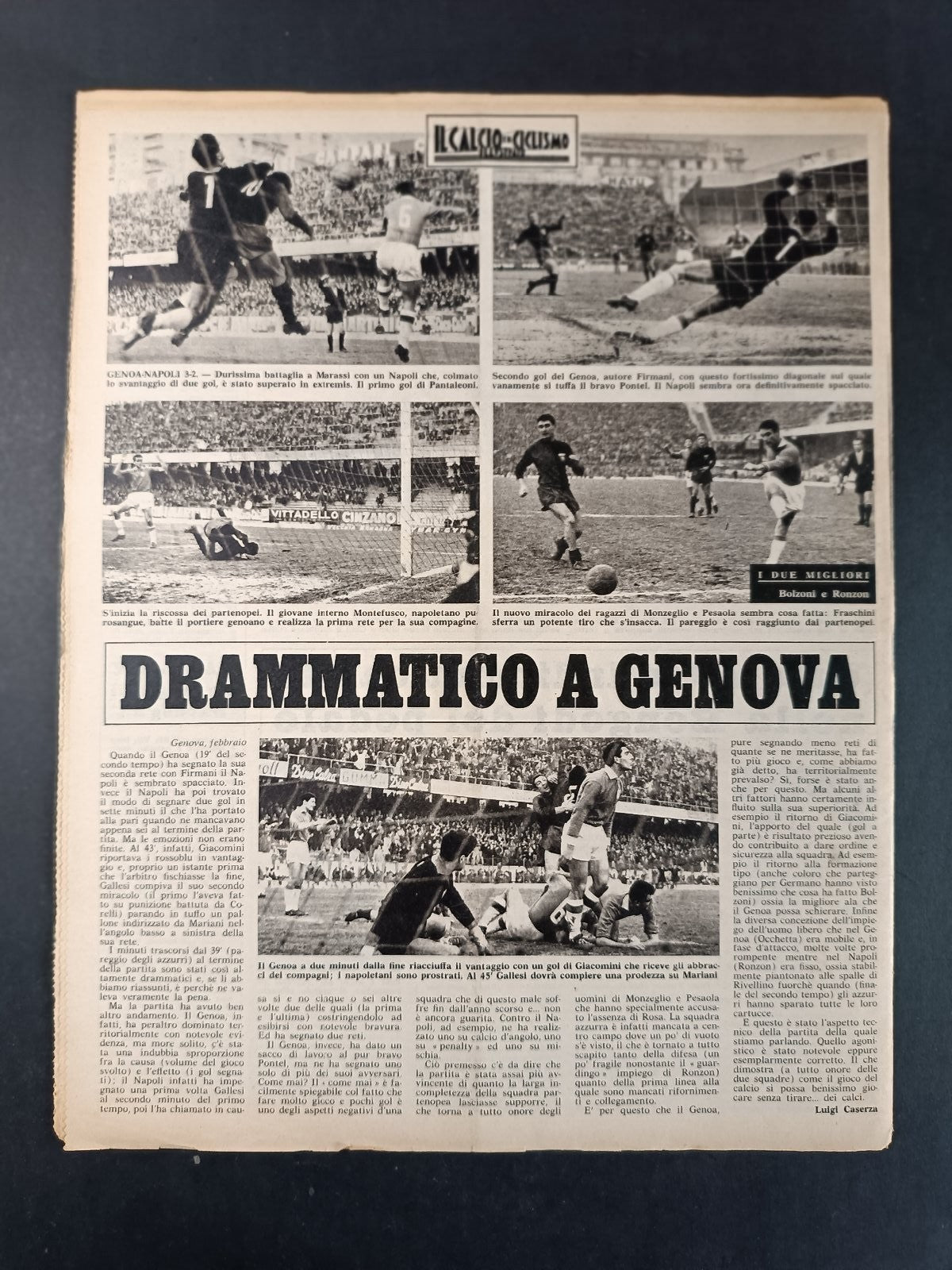 Rivista IL CALCIO e il CICLISMO ILLUSTRATO n 7 anno 1963 Roma/Manfredini