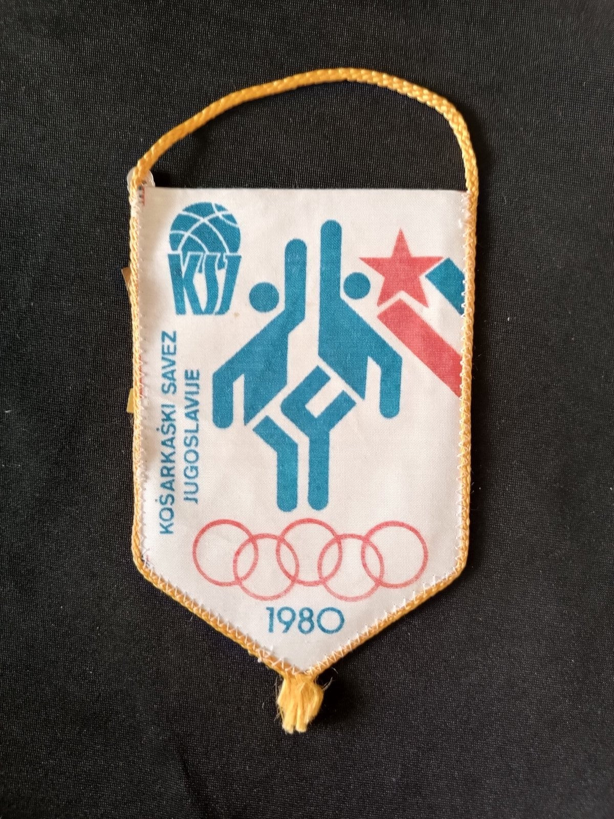 Gagliardetto Pennant Ko�arka�ki Savez Jugoslavije Olimpiadi 1980 Basket -