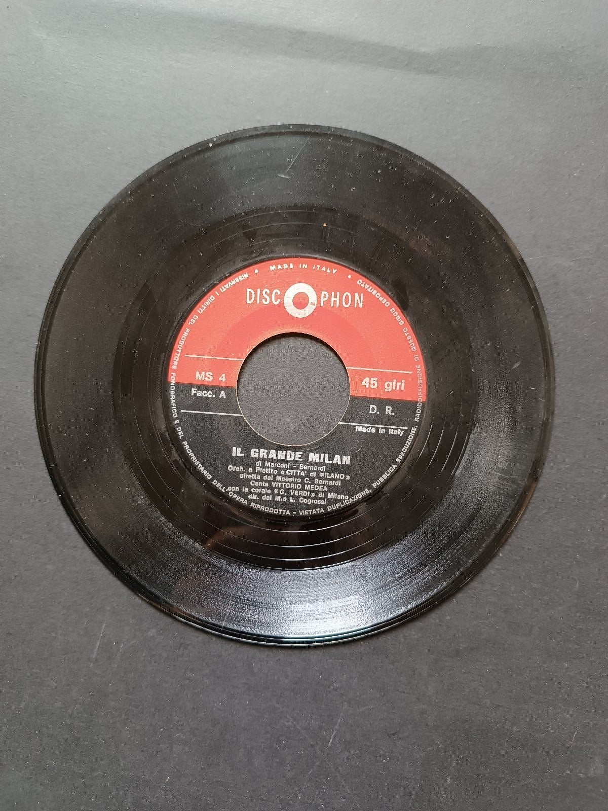 Vinile 45 giri IL GRANDE MILAN