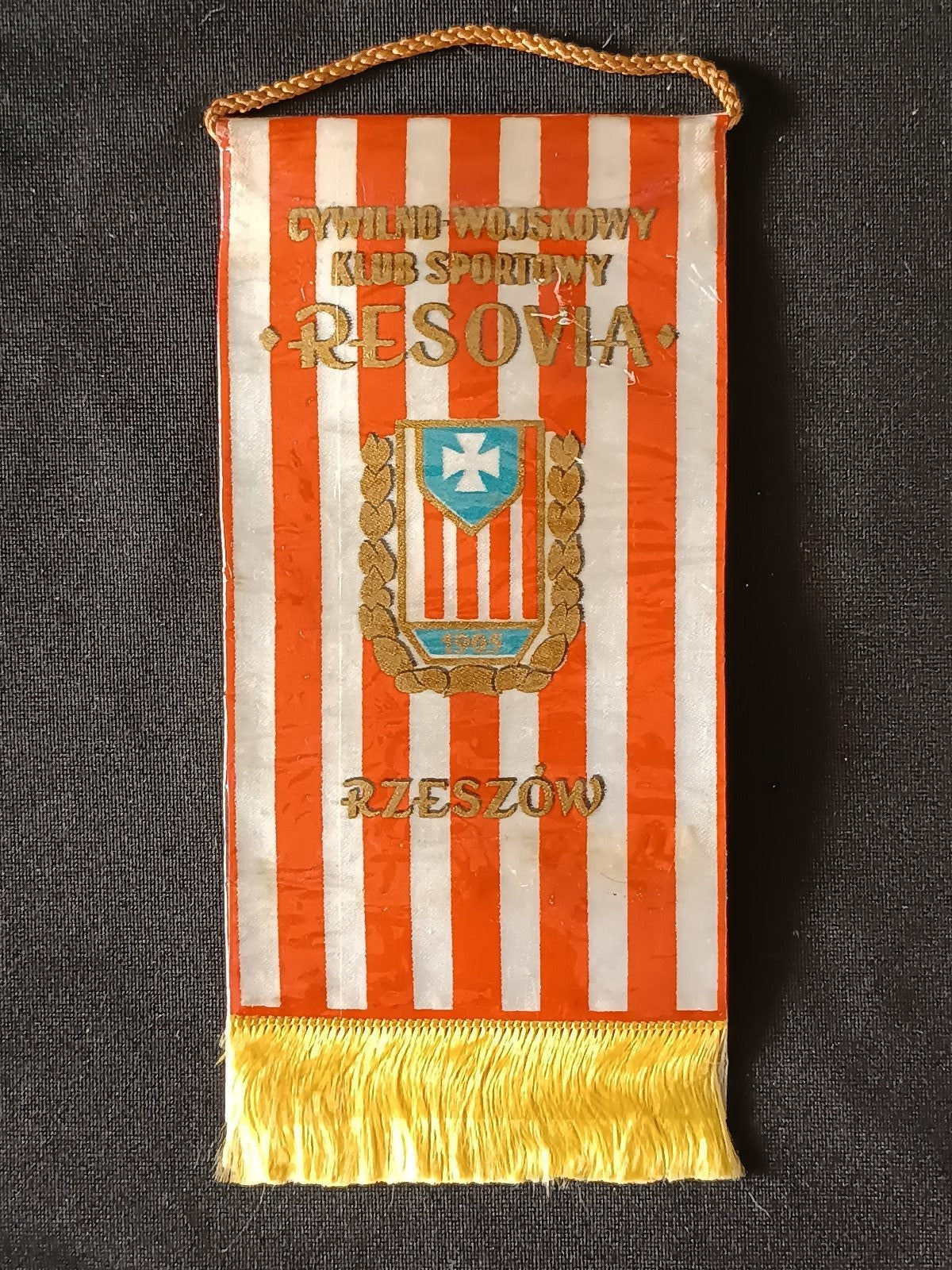 Gagliardetto Pennant CWKS Resovia Rzesz�w Polonia Vintage
