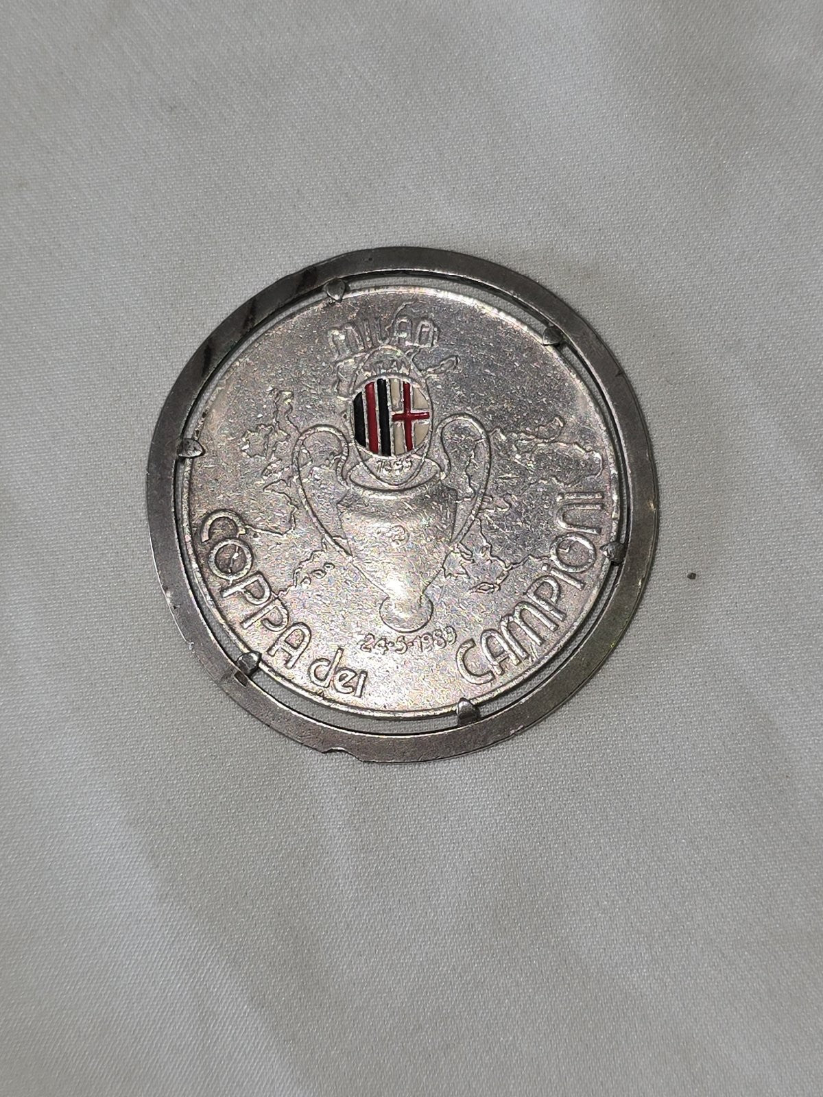 medaglia Milan coppa dei campioni 1989 Argento
