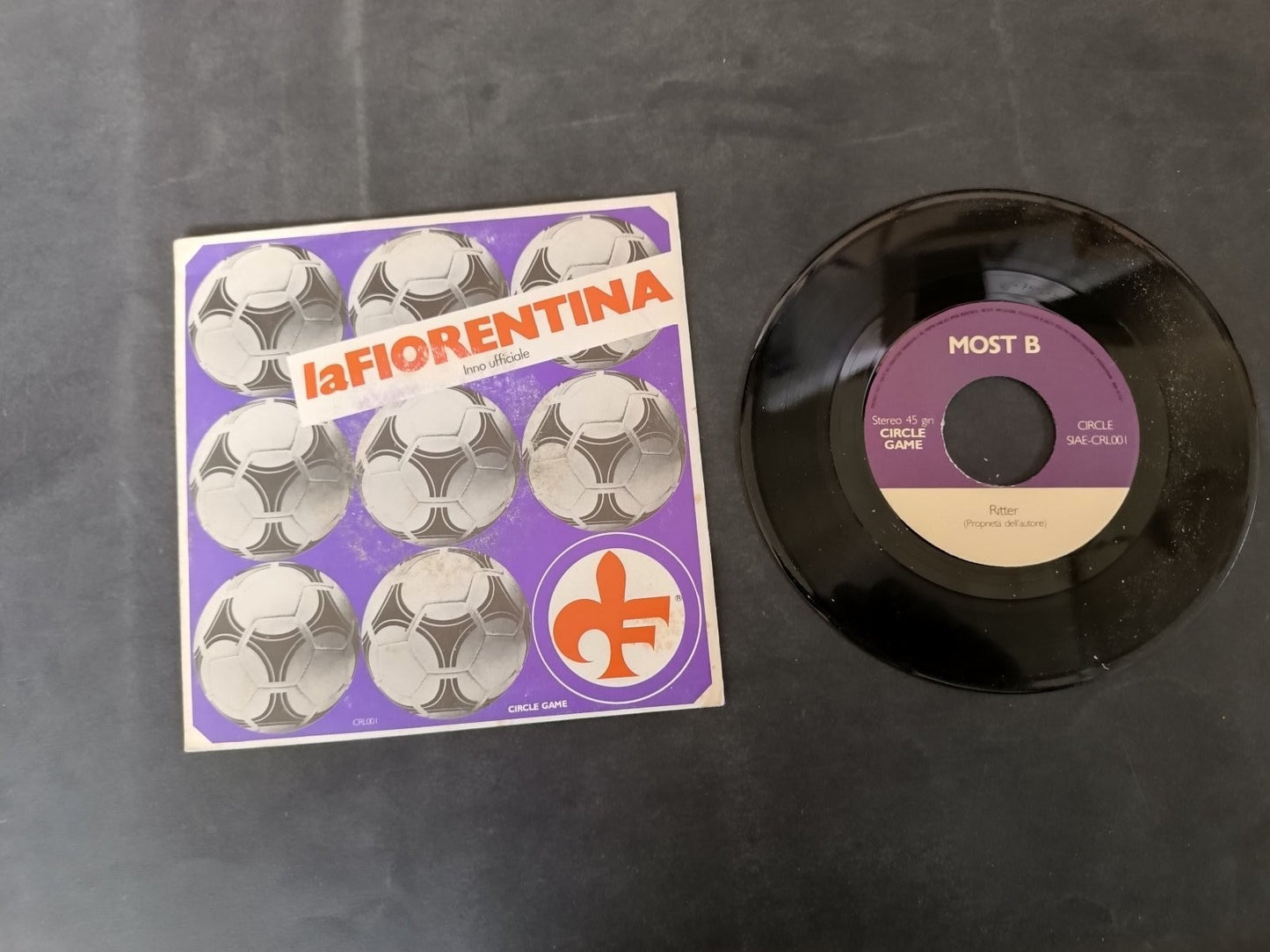 disco 45 giri La Fiorentina inno ufficiale Ritter