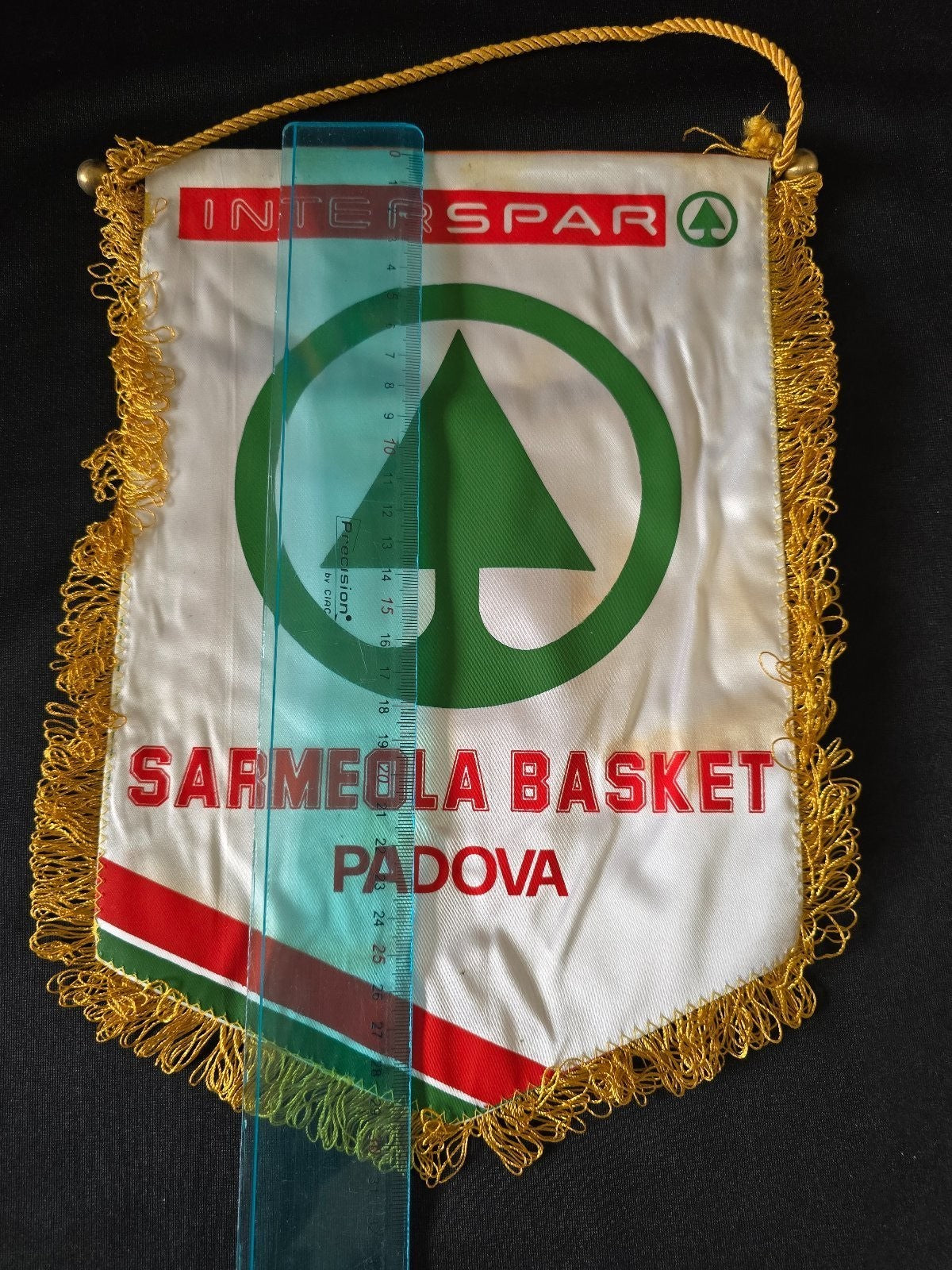 Gagliardetto Pennant SARMEOLA BASKET INTERSPAR PADOVAoriginale anni 80
