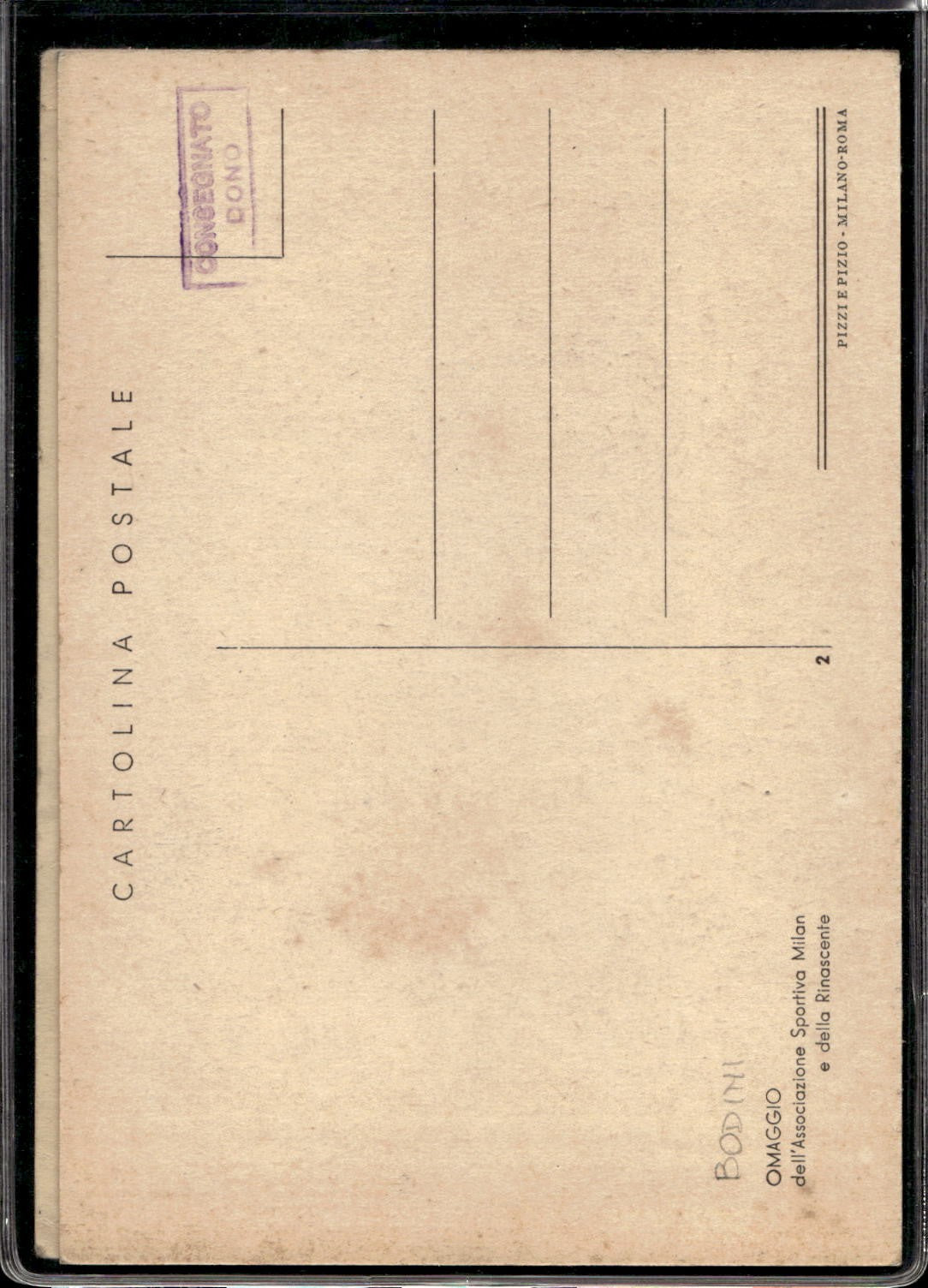 cartolina postcard Salvatore La Rocca Palermo Esportazione