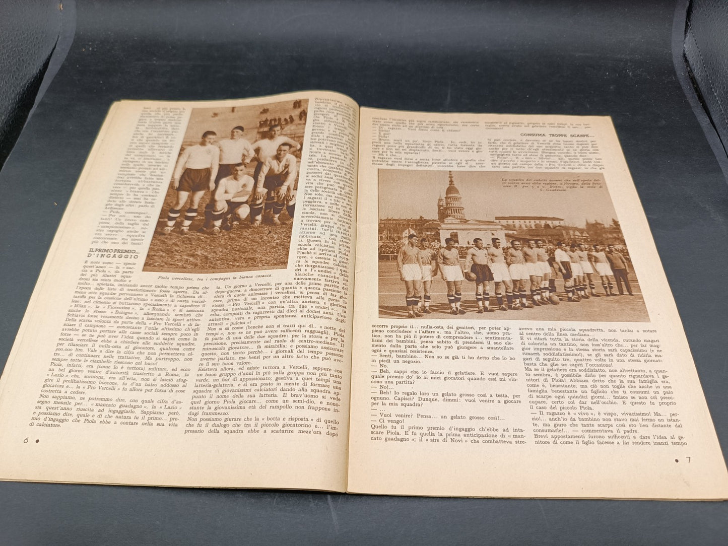 Rivista sportiva Cosmo anno 1934 numero 64 Silvio Piola