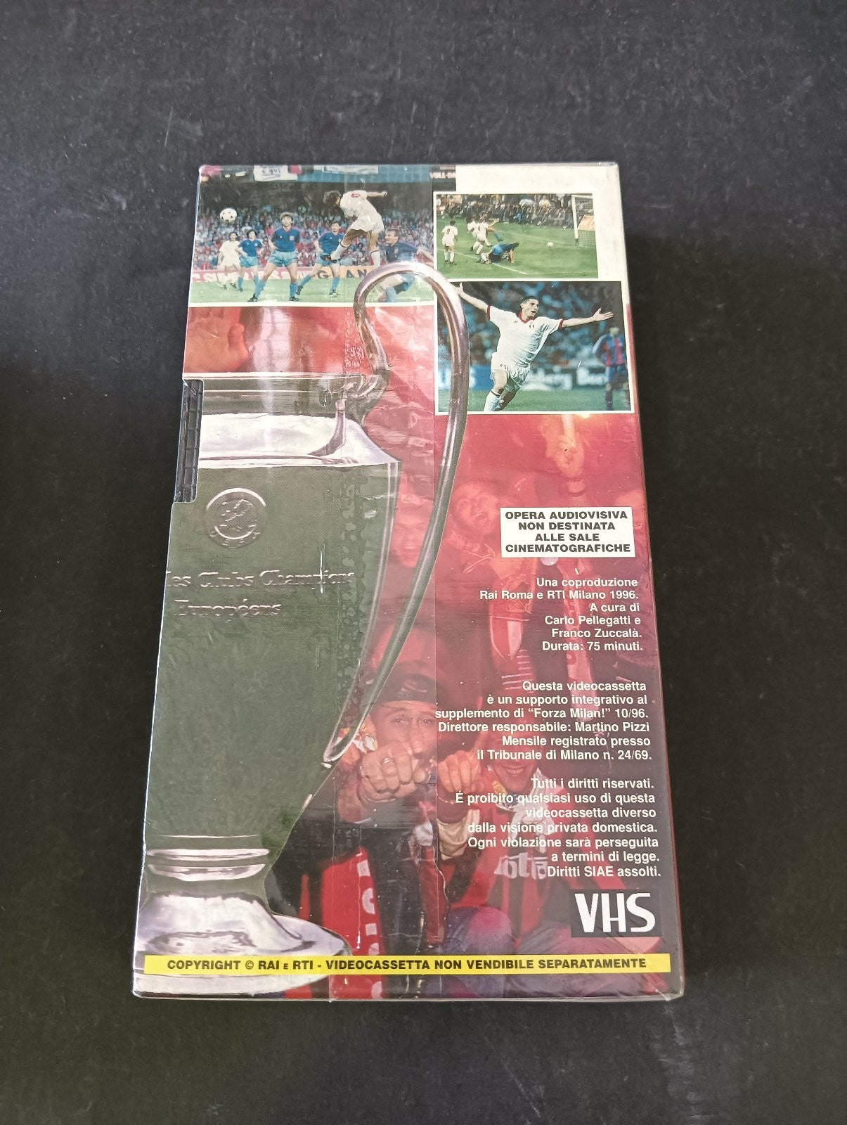 VHS I 5 TRIONFI IN COPPA CAMPIONI VideoRai