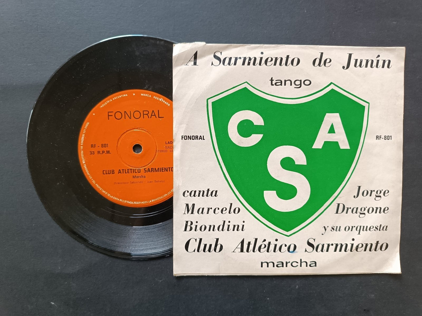 Vinile 45 giri A SARMIENTO DE JUNIN