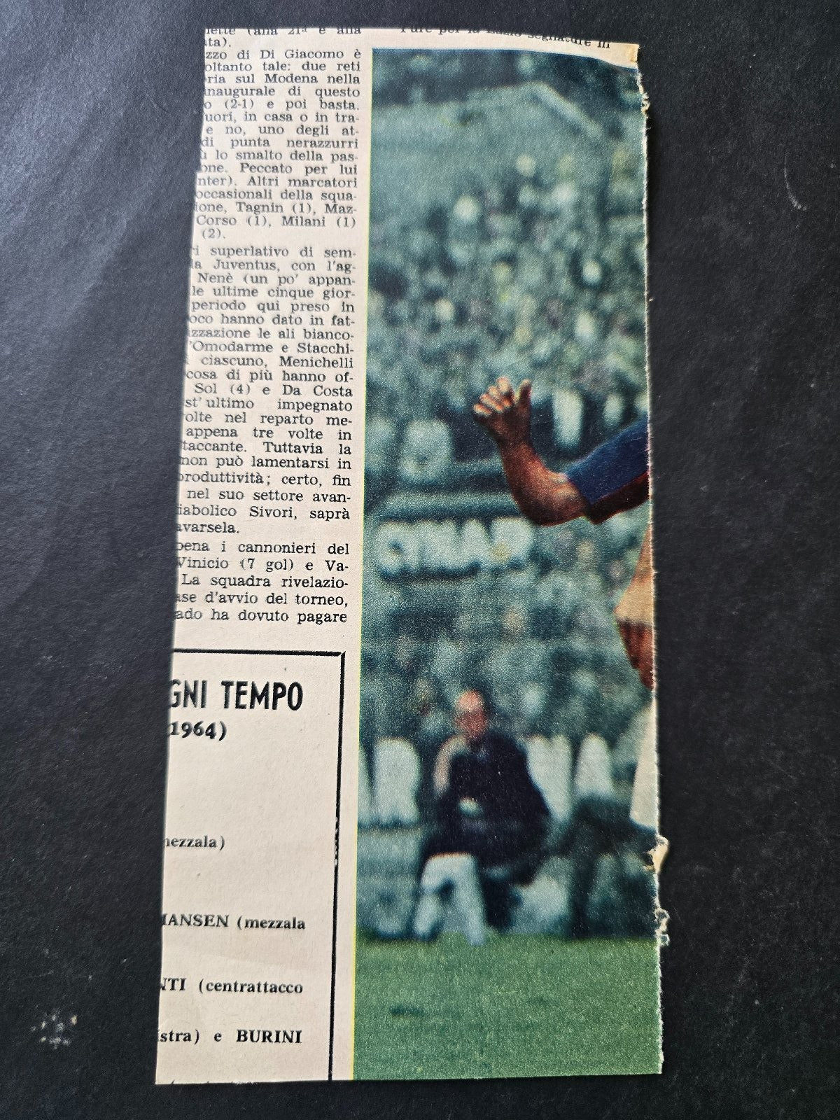 Autografo autograph originale su ritaglio Kurt HAMRIN FIORENTINA
