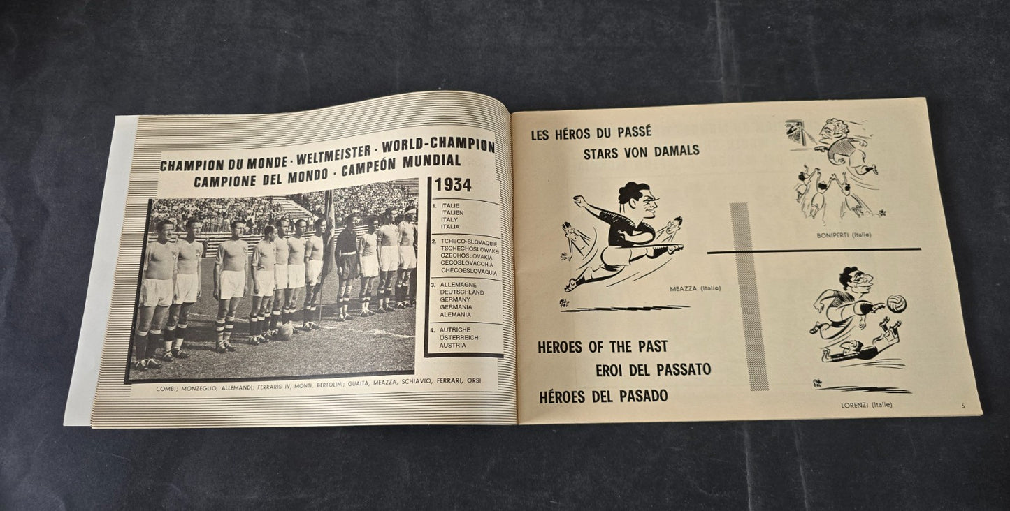Programma Campionati del Mondo di Calcio 1966 multilingue Top Player & Rookie