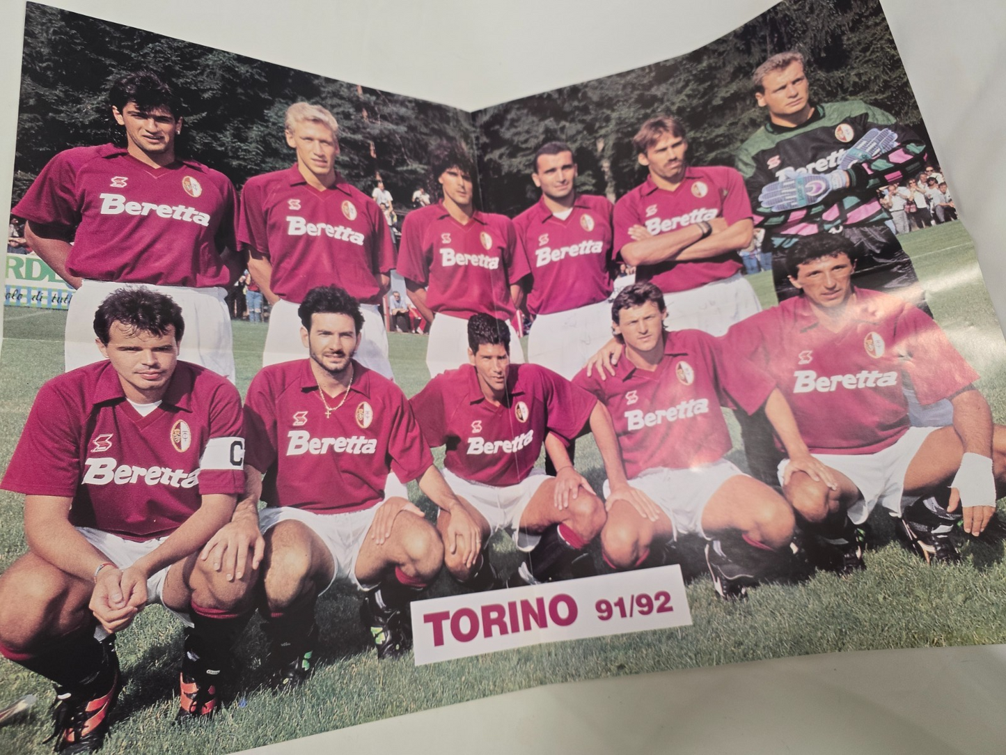 Magico TORINO Toro 1991/92 CalcioPoster poster della squadra pieghevole 50X70