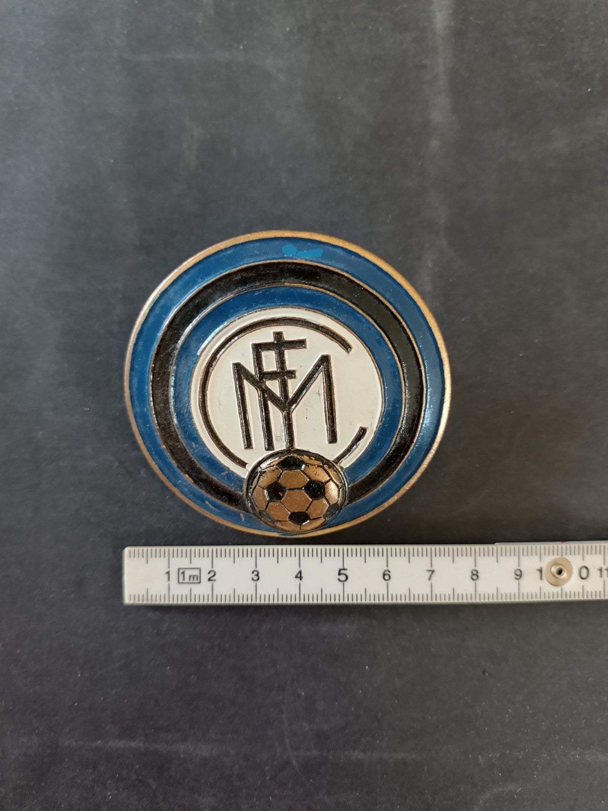 Placca di metallo calcio Inter targa auto