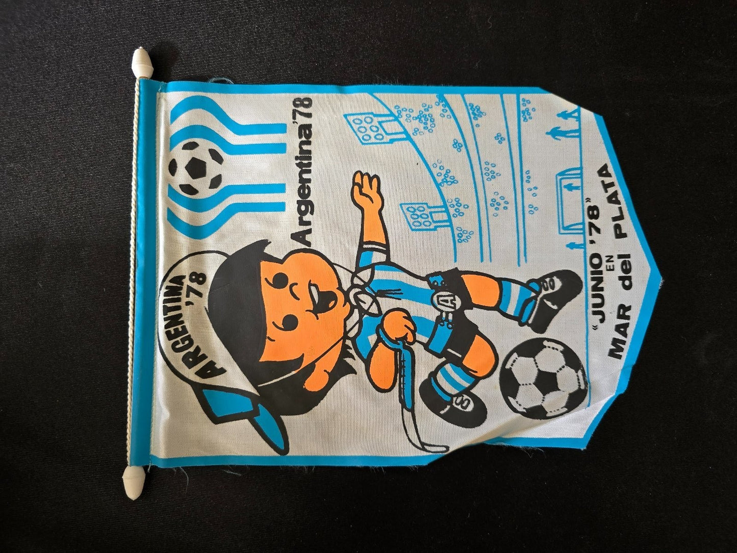Gagliardetto Pennant fanion bander�n Argentina 1978 Mundial football Gauchito