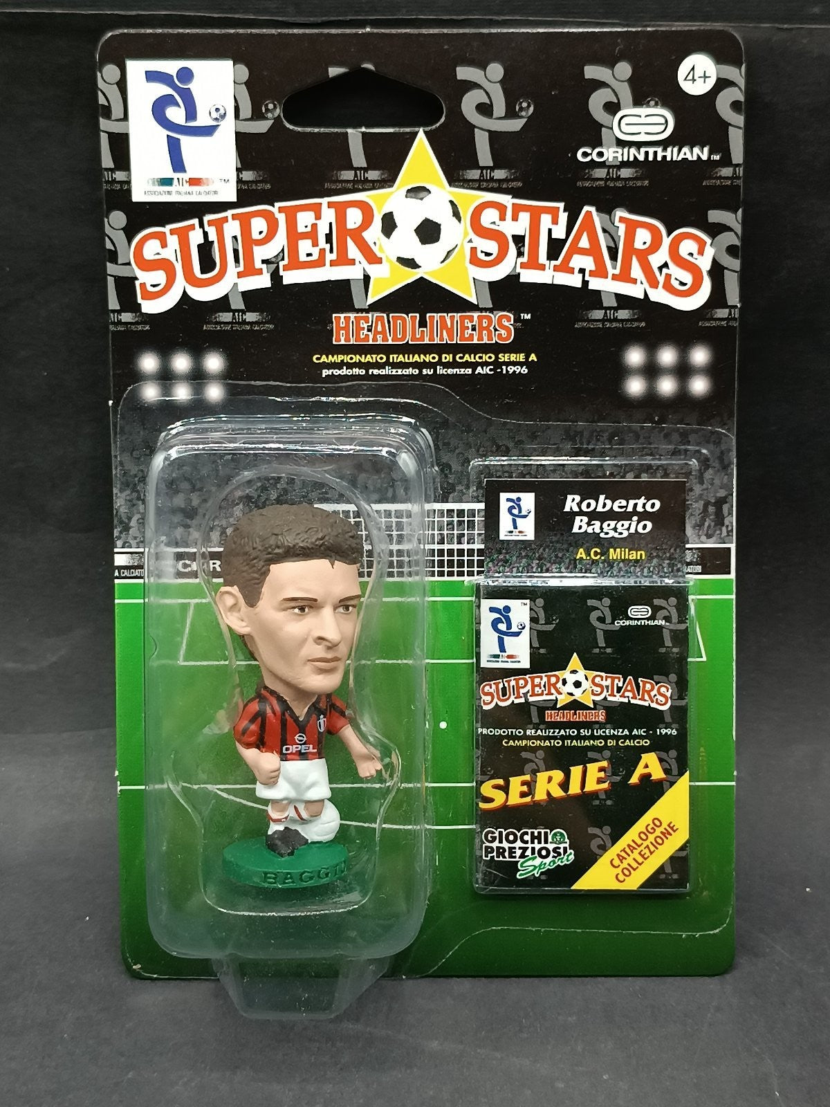 action figure calcio Corinthian Super Stars Headliners Roberto Baggio Milan