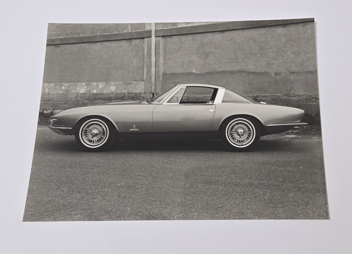 FOTO originale 1964 Chevrolet Corvette coupè PININFARINA 177x127 mm fianco
