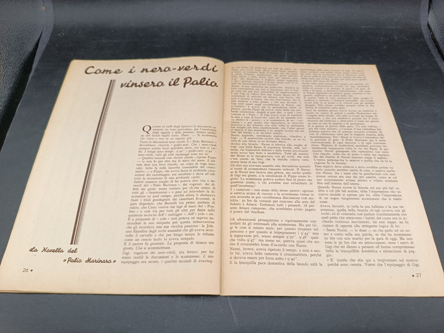 Rivista sportiva Cosmo anno 1934 numero 64 Silvio Piola