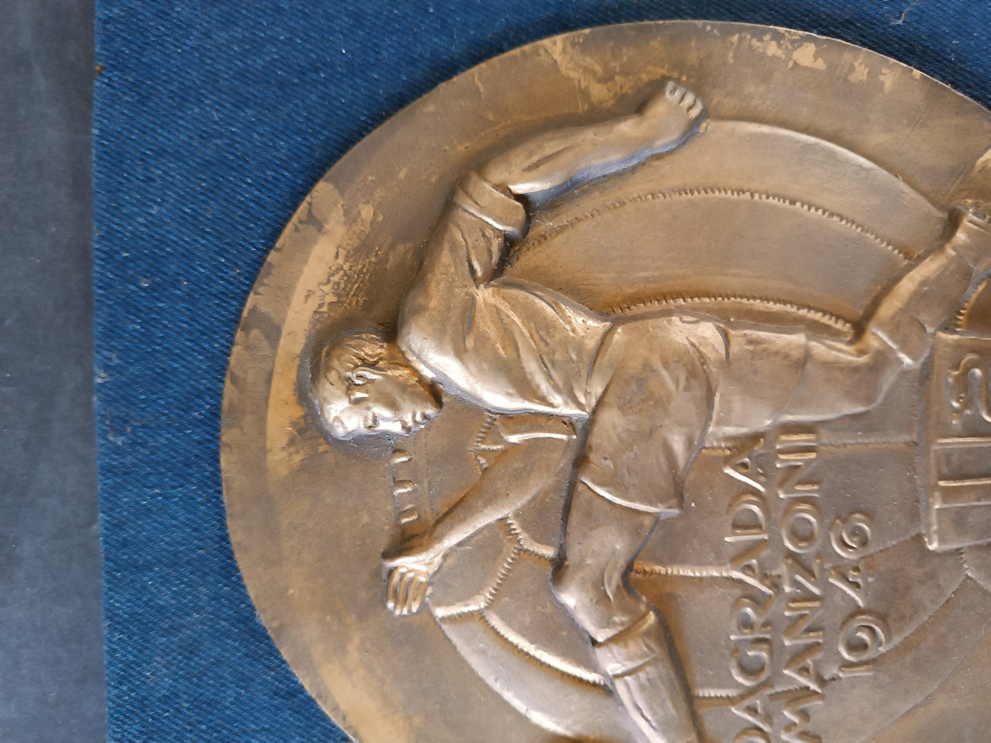 Placca in metallo Dagrada Manzoni 1946 inter