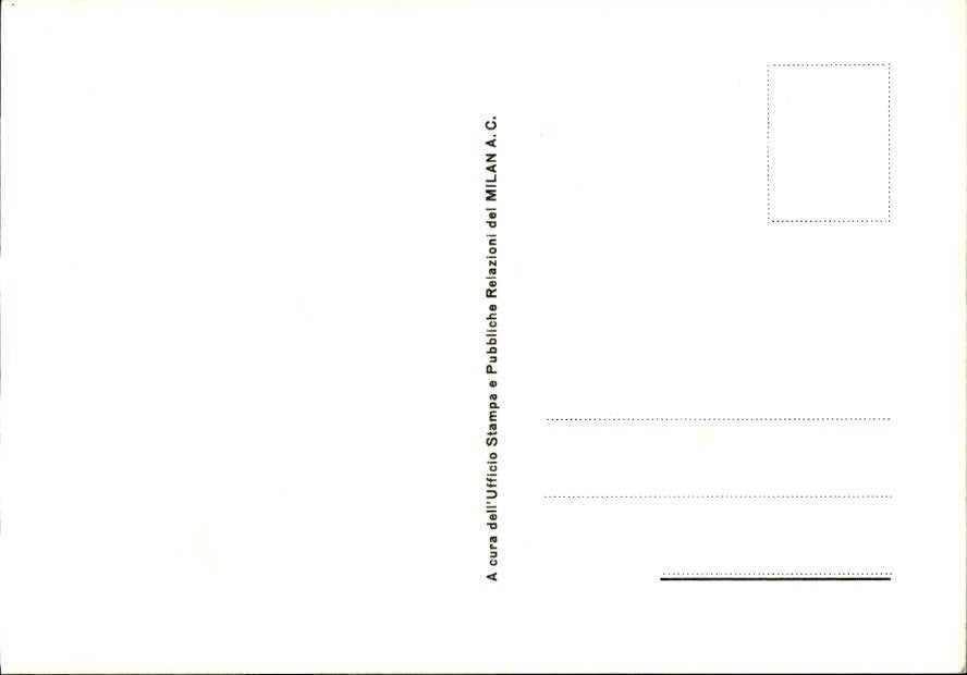 Cartolina calciatore Milan 2 con autografo stampato (3)