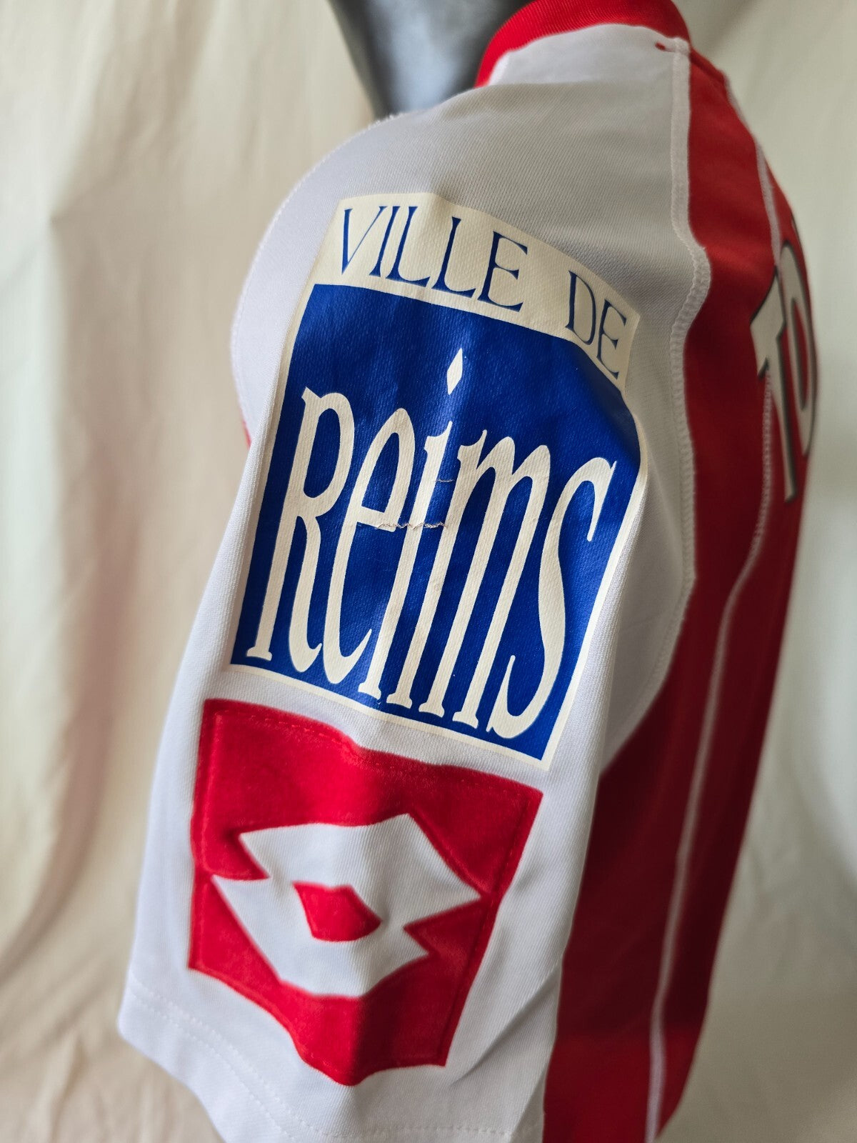 Maglia match worn Lotto Stade Reims 2006/07 Carl Tourenne 6 tg xl