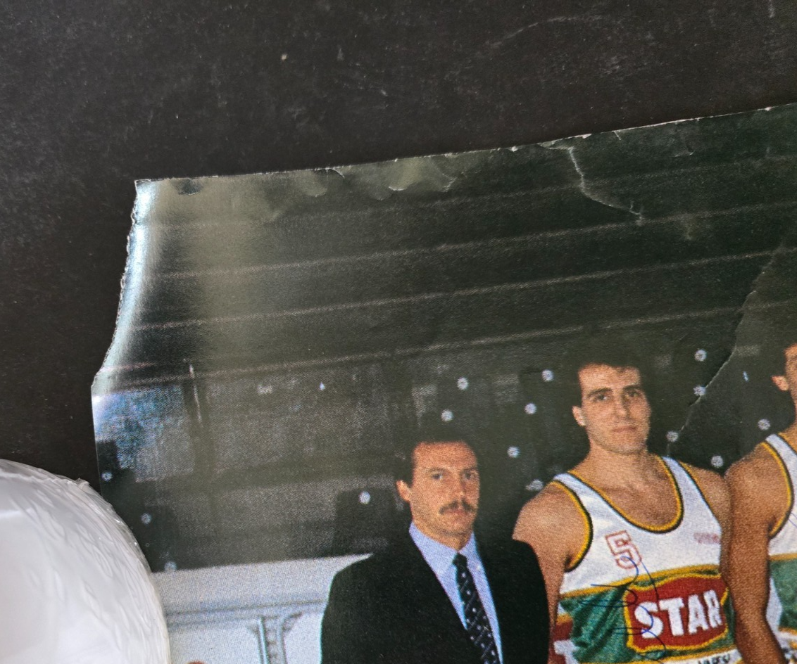 STAR Varese Basket anni 80 poster autografato da tutta squadra in originale