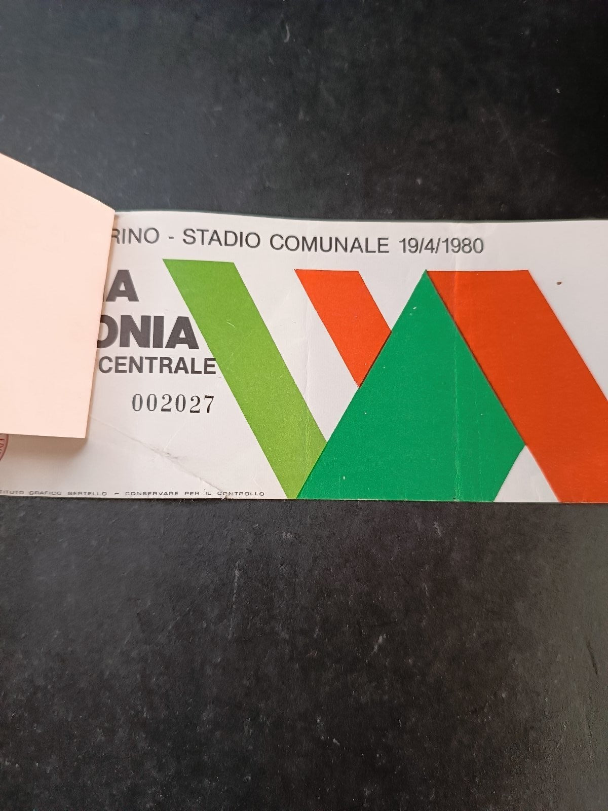 biglietto ITALIA - POLONIA - posto 2027 - 1980