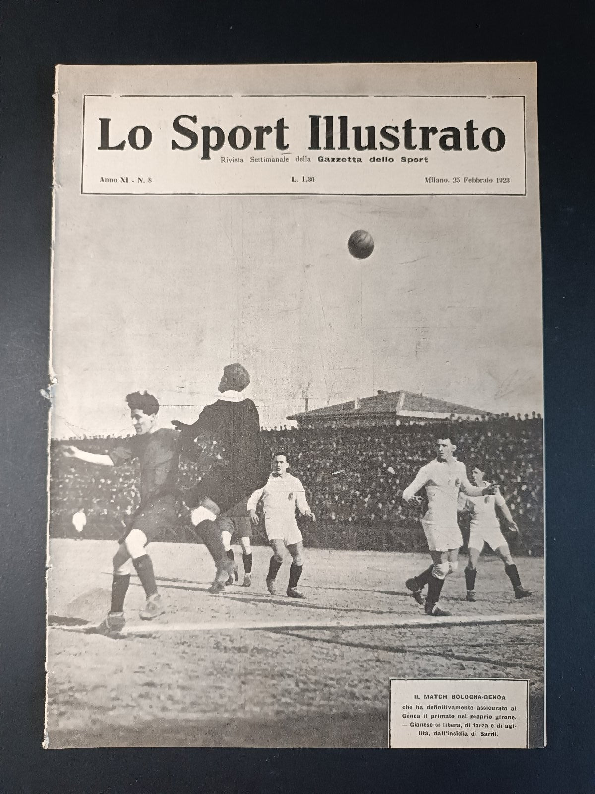 rivista LO SPORT ILLUSTRATO 1923 n 8