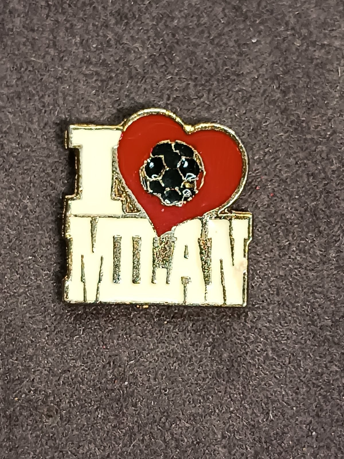 Old Pins Pin Badge Spilla A.C.Milan I Love Milan senza piedino 319