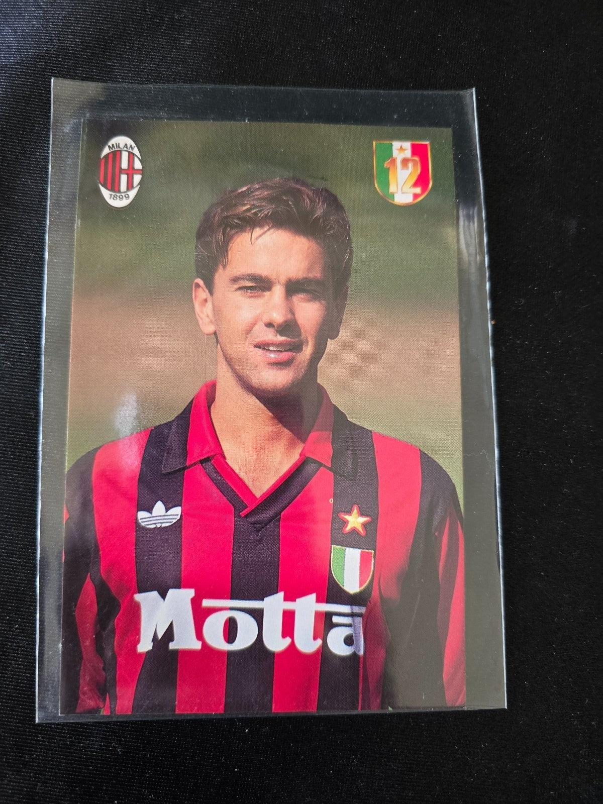A.C. Milan 1899 cartolina con annullo 12� scudetto 1991/92 Billy Costacurta