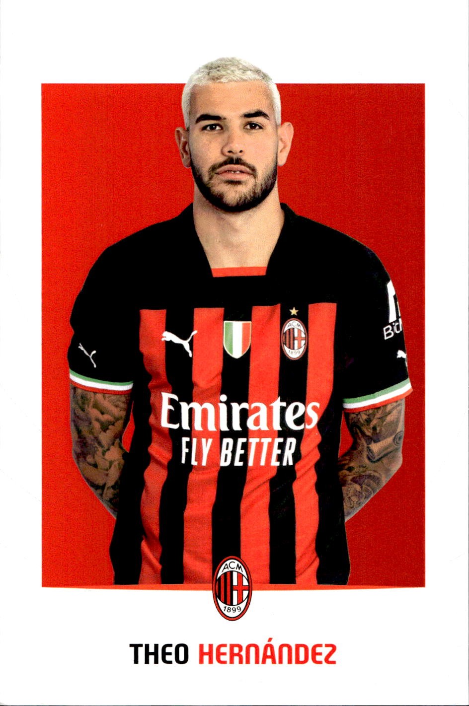 cartolina postcard Calcio Milan 2022/23 - Hernandez