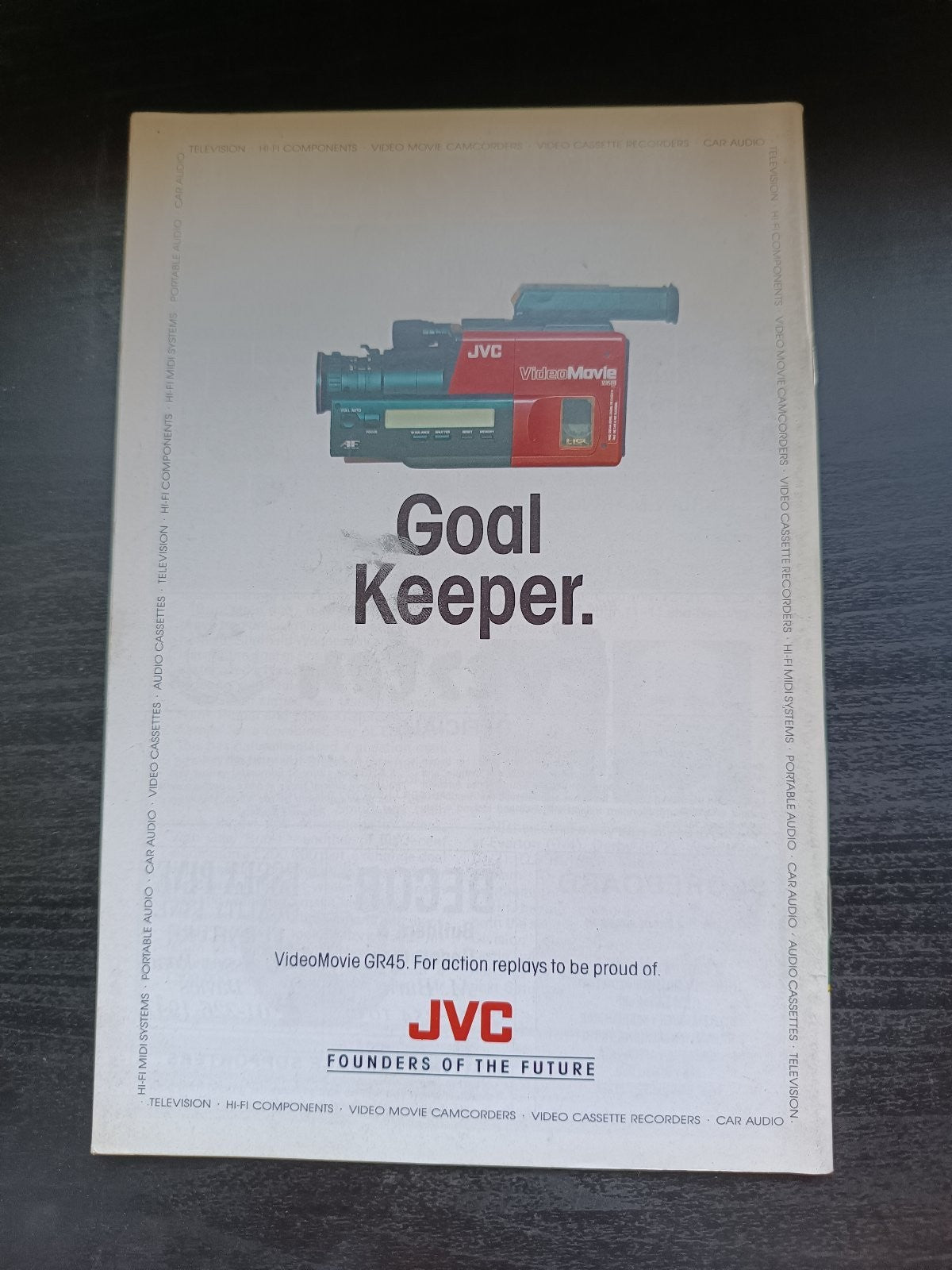 programma calcio Arsenal V Everton 8th 1989