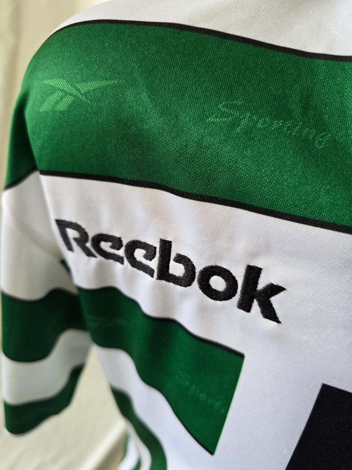 Maglia reebok match worn 2001 Sporting Clube de Portugal nr 25 João Pinto tg L