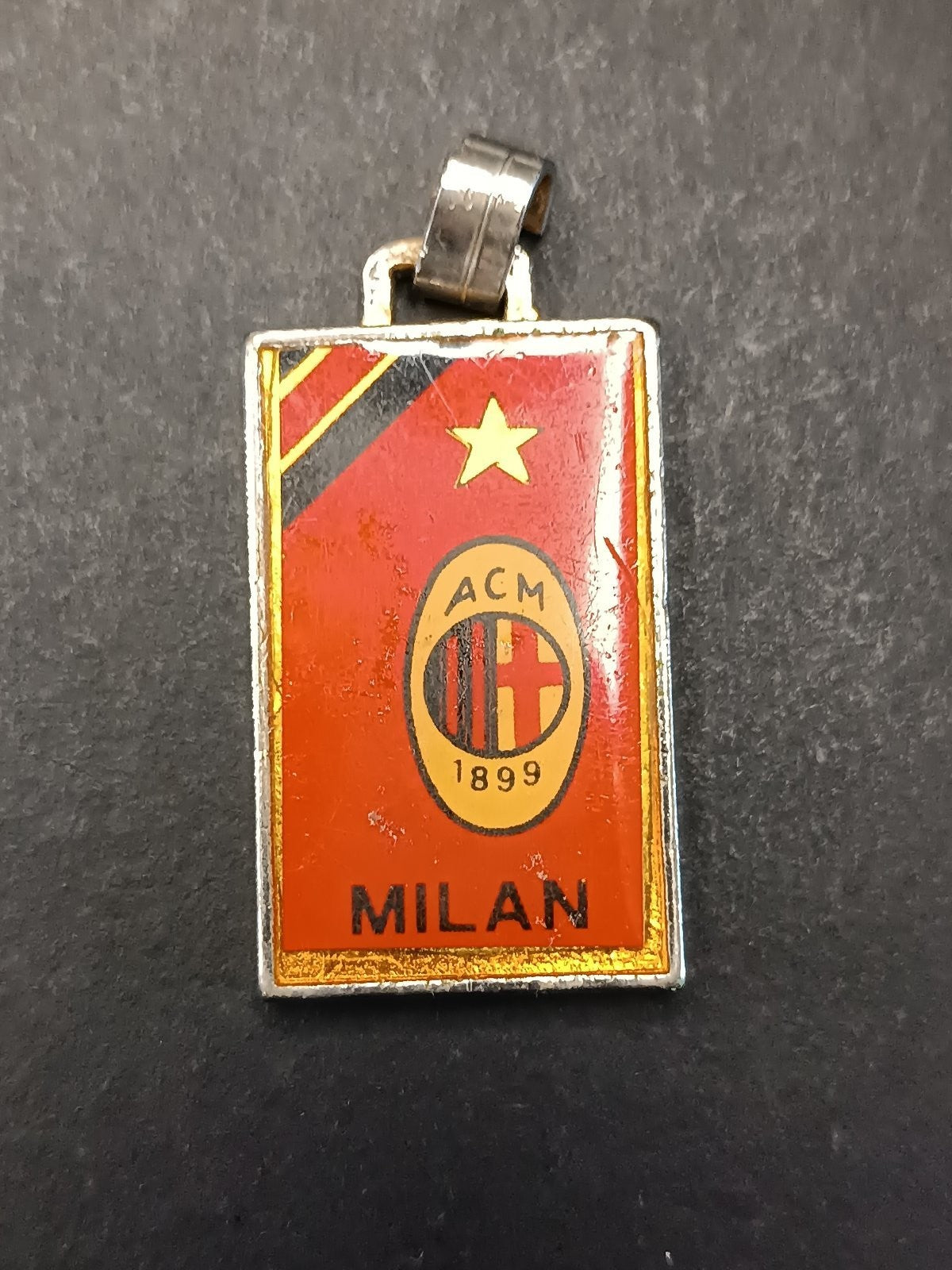 A.C.Milan medaglia x portachiavi Associazione Italiana Palalido ventennale 1987