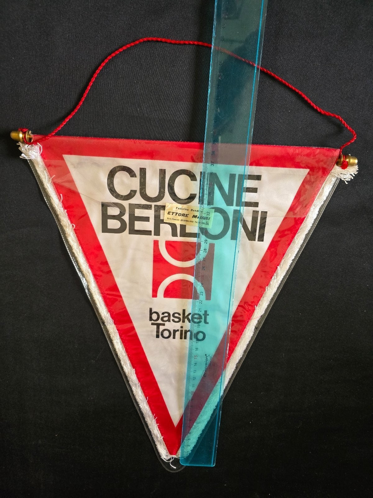 Gagliardetto Pennant CUCINE BERLONI BASKET TORINO originale