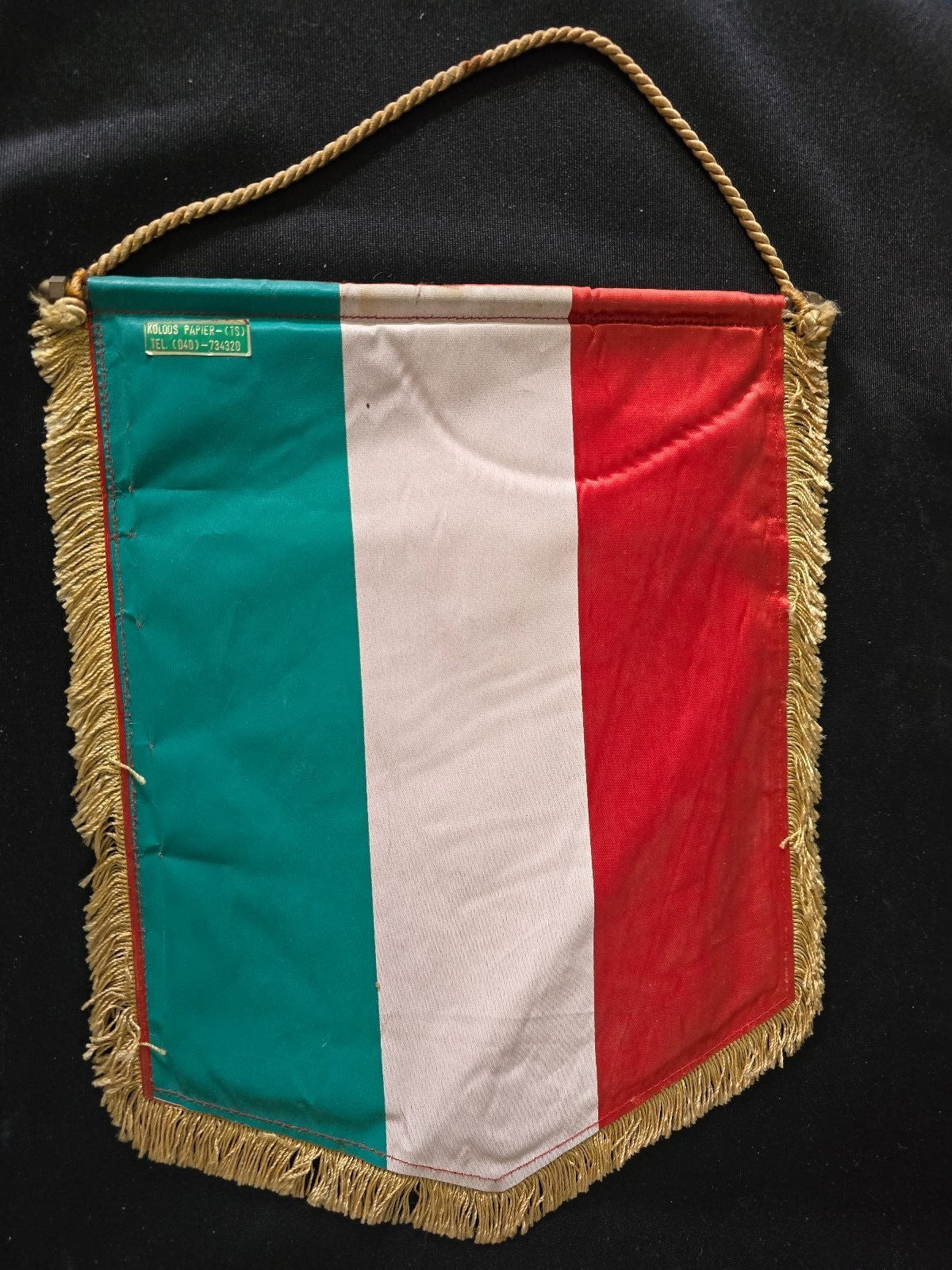 Gagliardetto pennant Unione Sportiva Triestina Calcio 1918 in tessuto