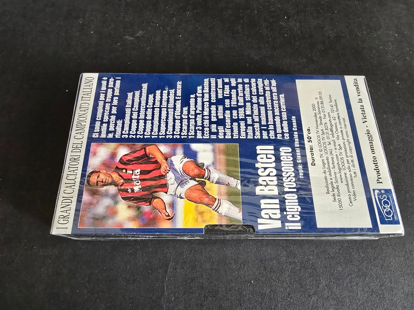 vhs Van Basten il cigno rossonero Logos sigillata Milan ac