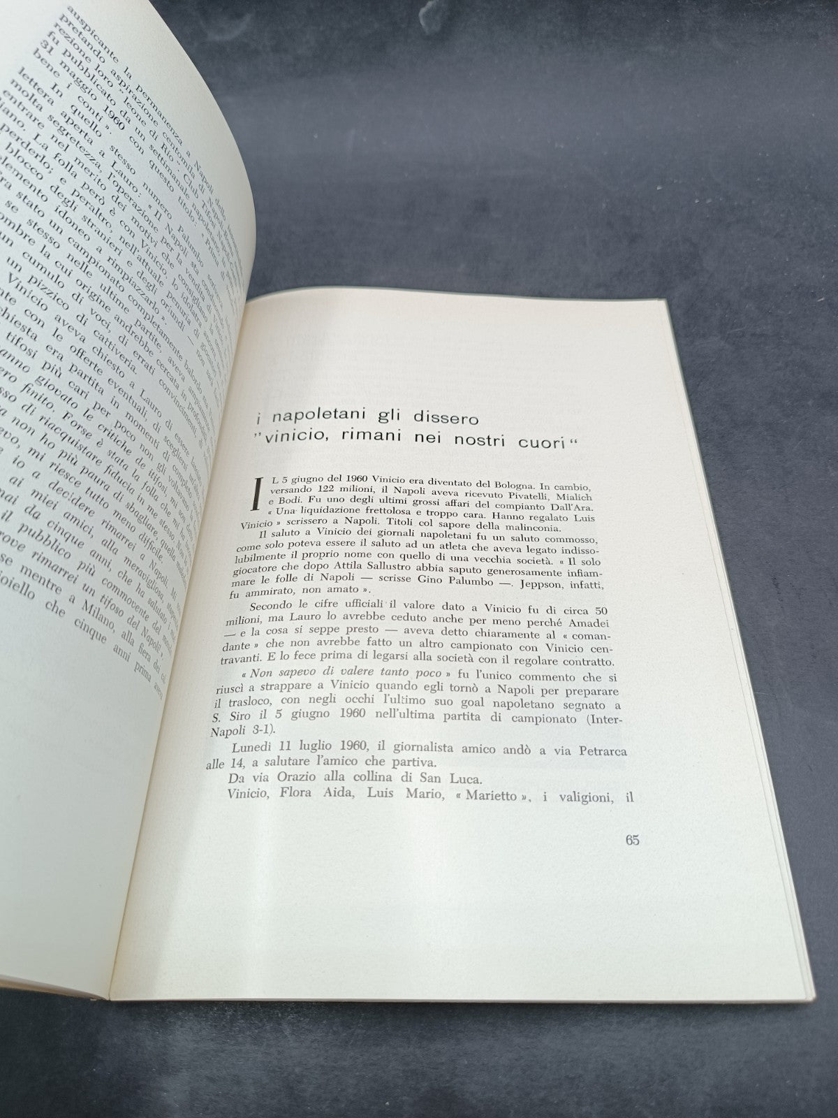 Libro Vinicio Cuore e goal Editoriale Omnibus