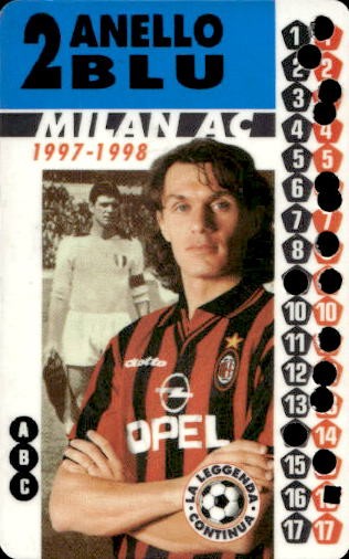 Biglietto stadio Milan A.C 1997-1998 n 01438