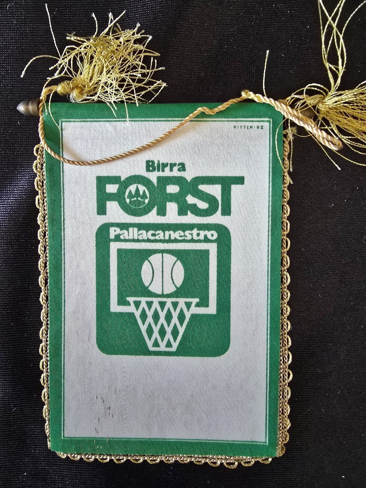Mini Gagliardetto Pennant Basket pallacanestro Forst Cantu' originale anni 70