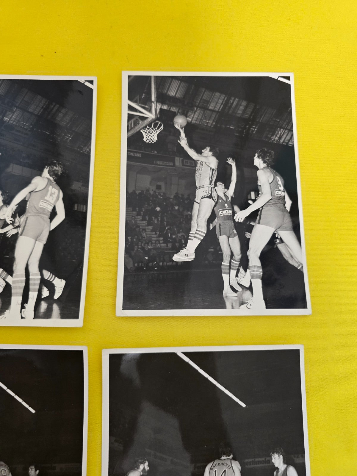 Basket Cinzano Milano Olimpia - Fernet Tonic Bologna lotto foto incontro anni 70