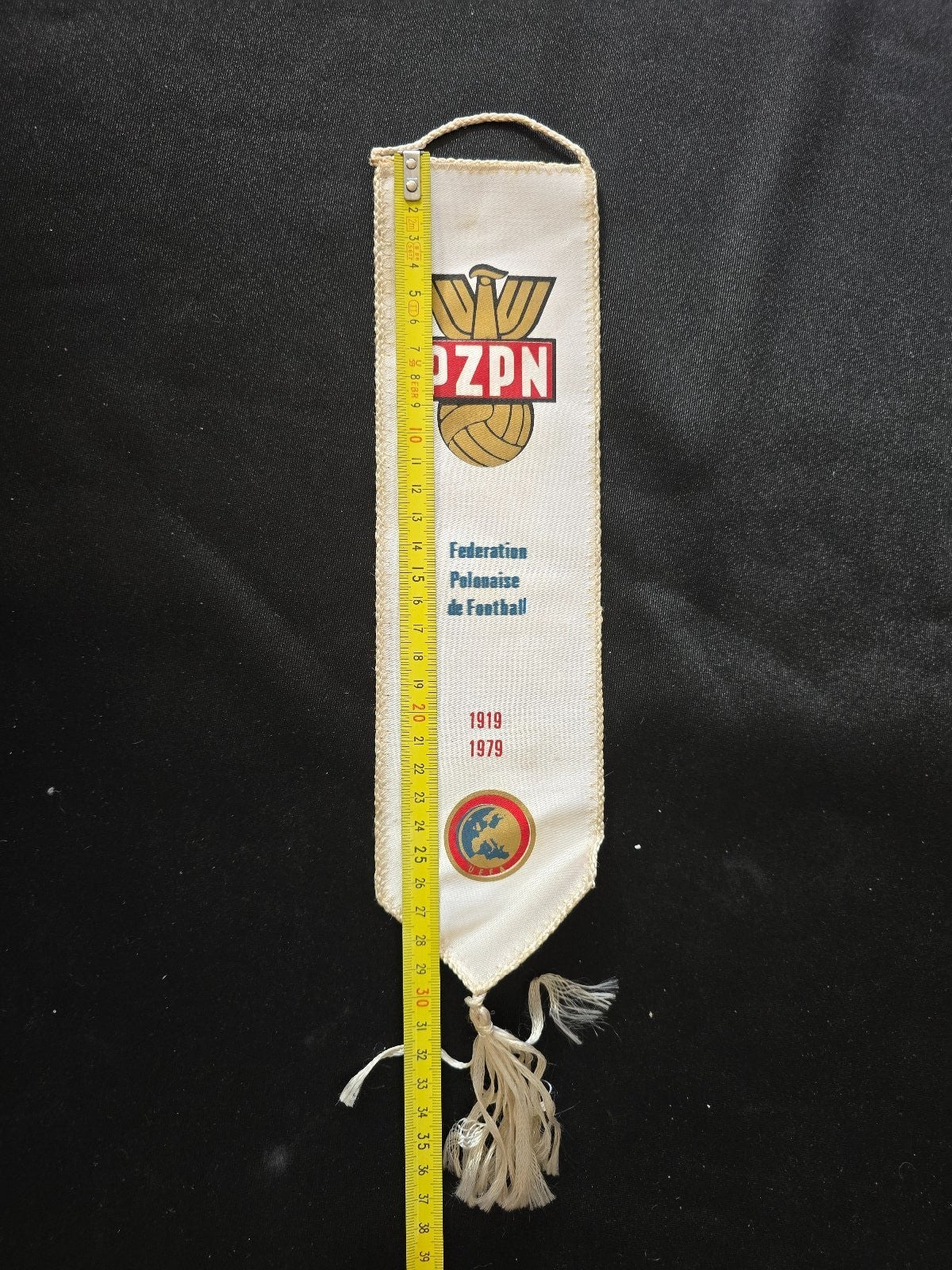 old Gagliardetto Pennant POLSKY ZWIAZEK PILKI NOZNEJ POLONIA Nazionale calcio