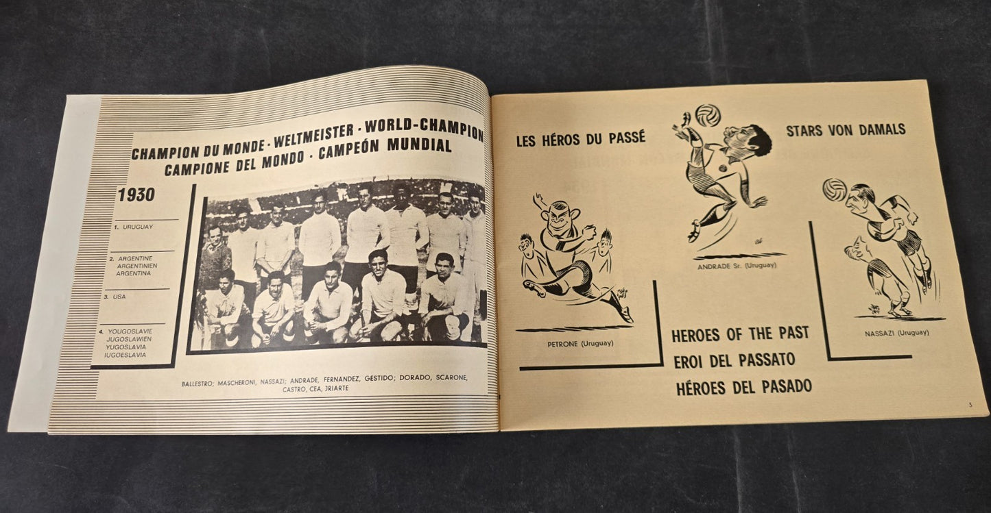 Programma Campionati del Mondo di Calcio 1966 multilingue Top Player & Rookie