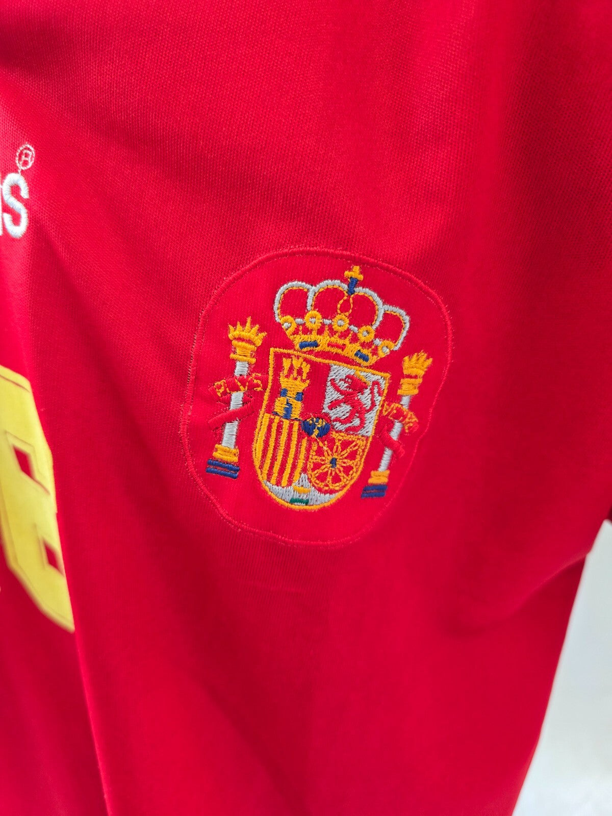 Maglia calcio ufficiale home Nazionale Spagna Adidas tg L Match Worn