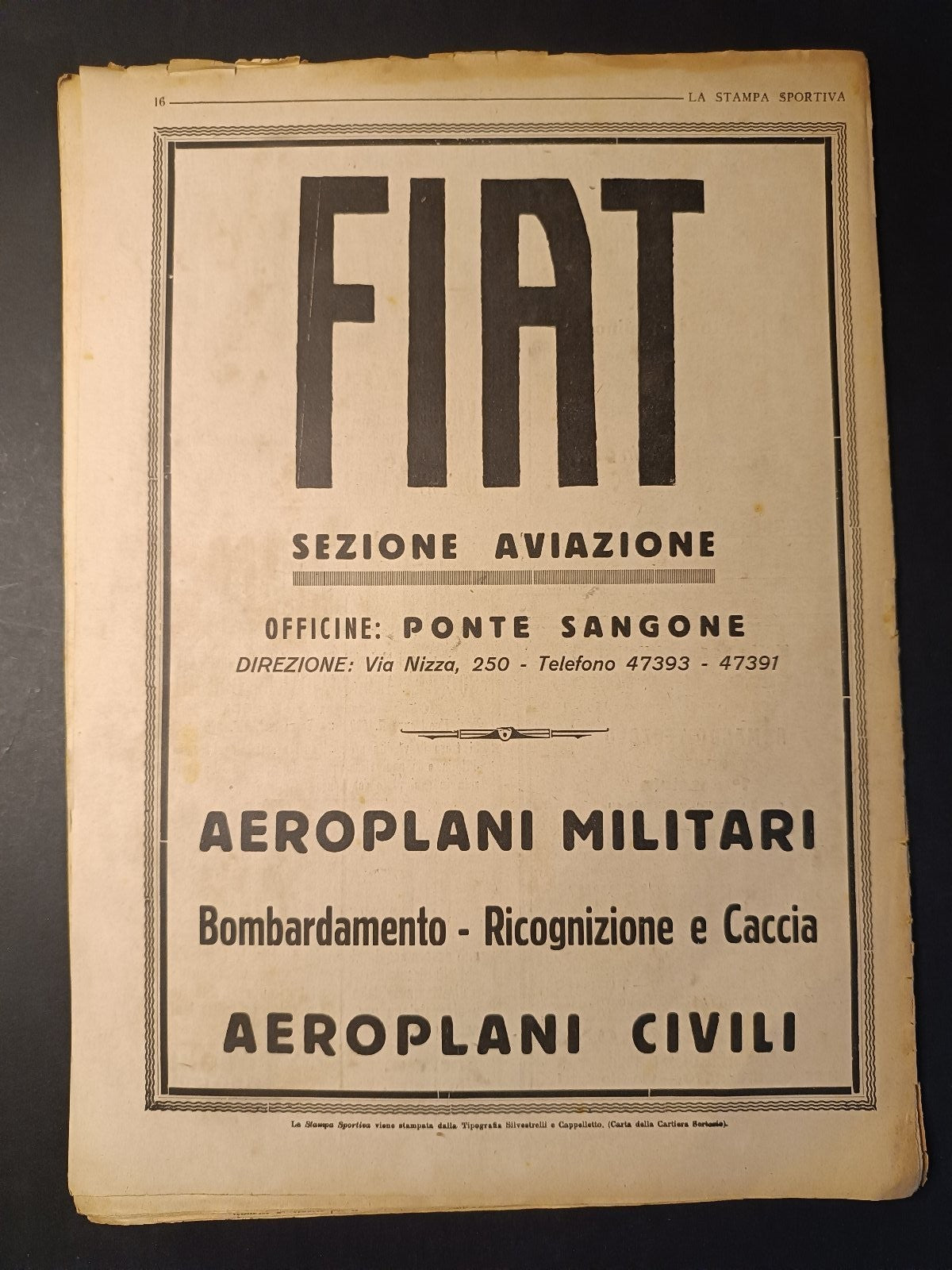 Rivista LA STAMPA SPORTIVA numero 1222 n 24 anno 1925 De Pra