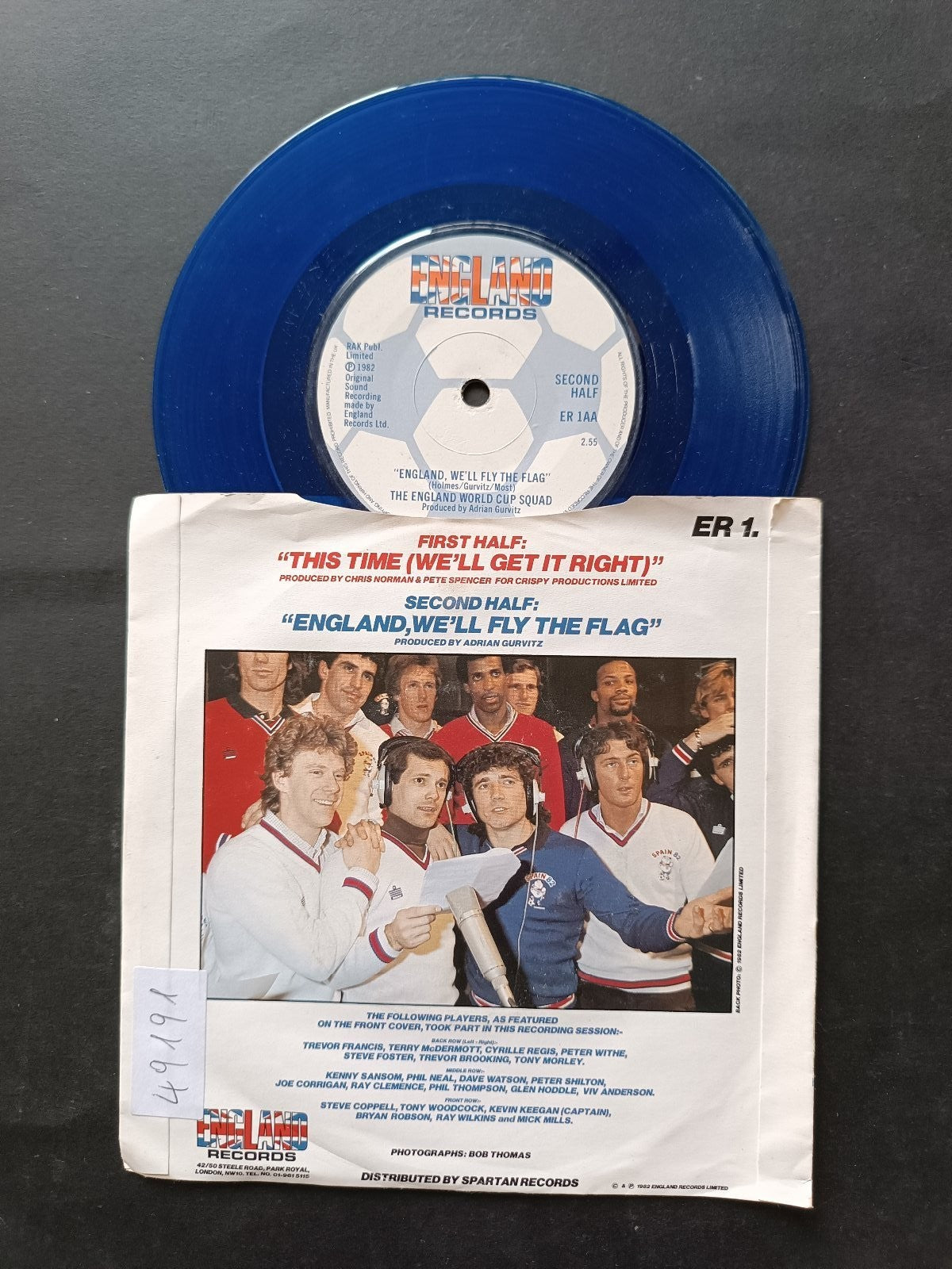 Vinile 45 giri England World Cup Squad This Time (We'll Get It Right)